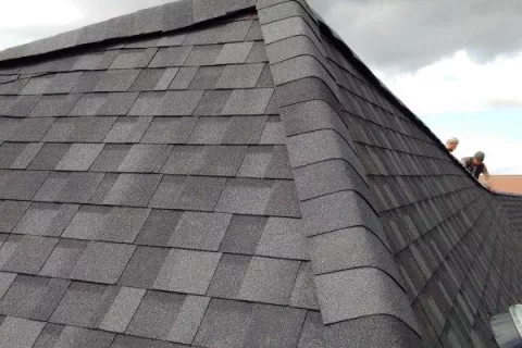Matching hips and ridges on Cambridge roof