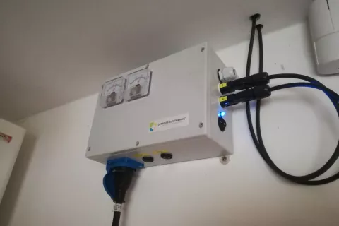 Electric cabinet PV panel
