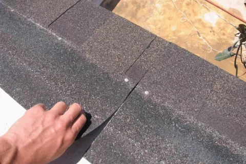 Nailing method roof shingles