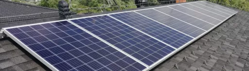 Solar panels on Cambridge roof