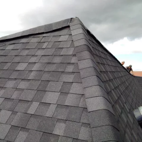 Matching hips and ridges on Cambridge roof