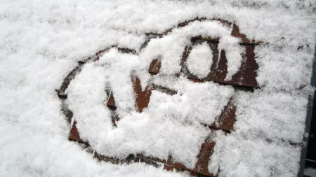 IKO shingles in the snow